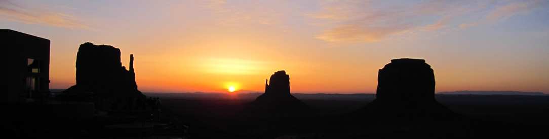 sunset monument valley